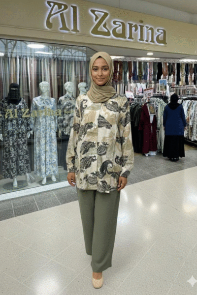 Easy Modest Print Co-ord Set