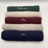 Rolled chiffon hijabs in bottle green, oatmeal, plum, barley and navy