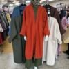 Burnt orange relaxed pocket coat – one size