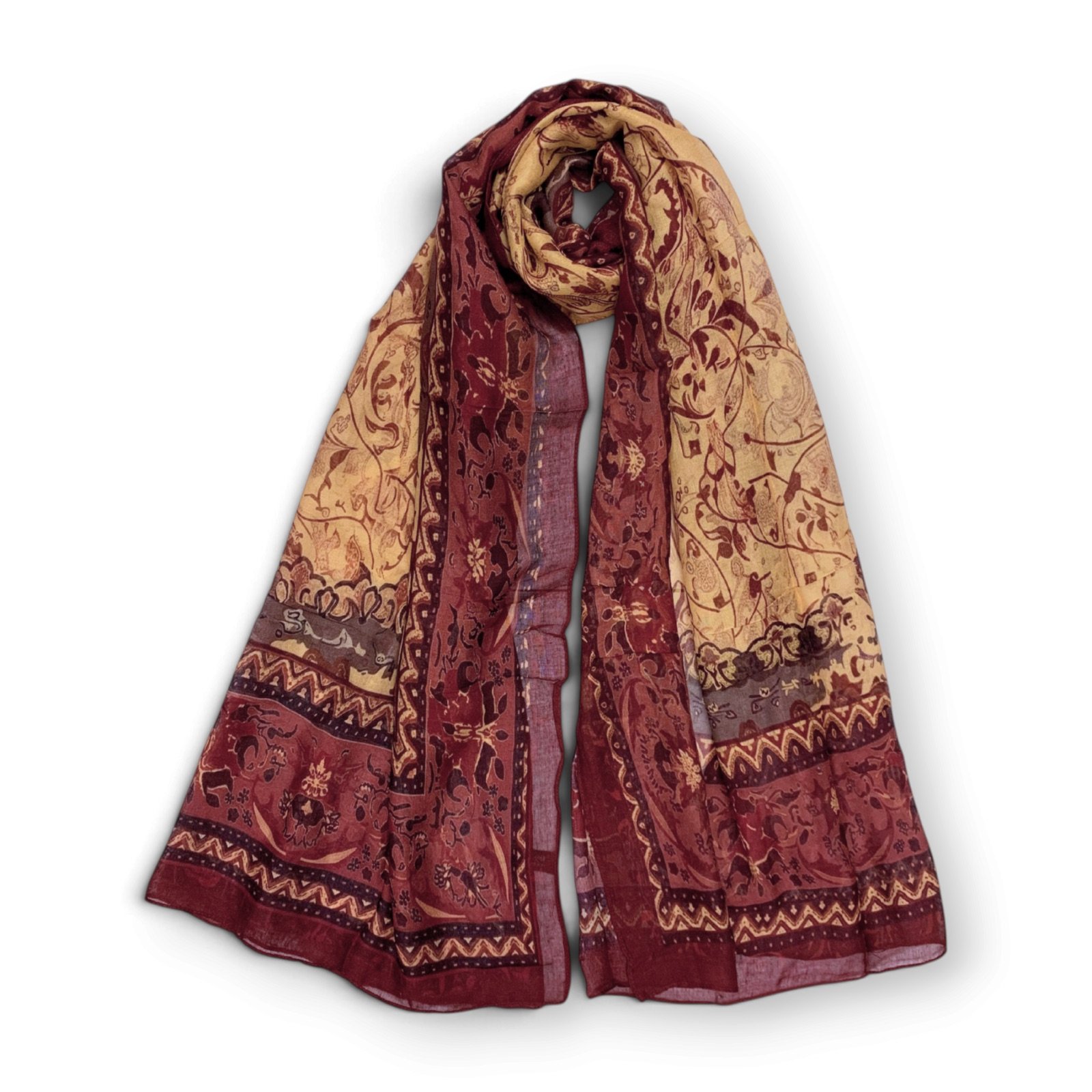 paisley-modal-scarf-burgundy-01 Paisley modal scarf in Burgundy