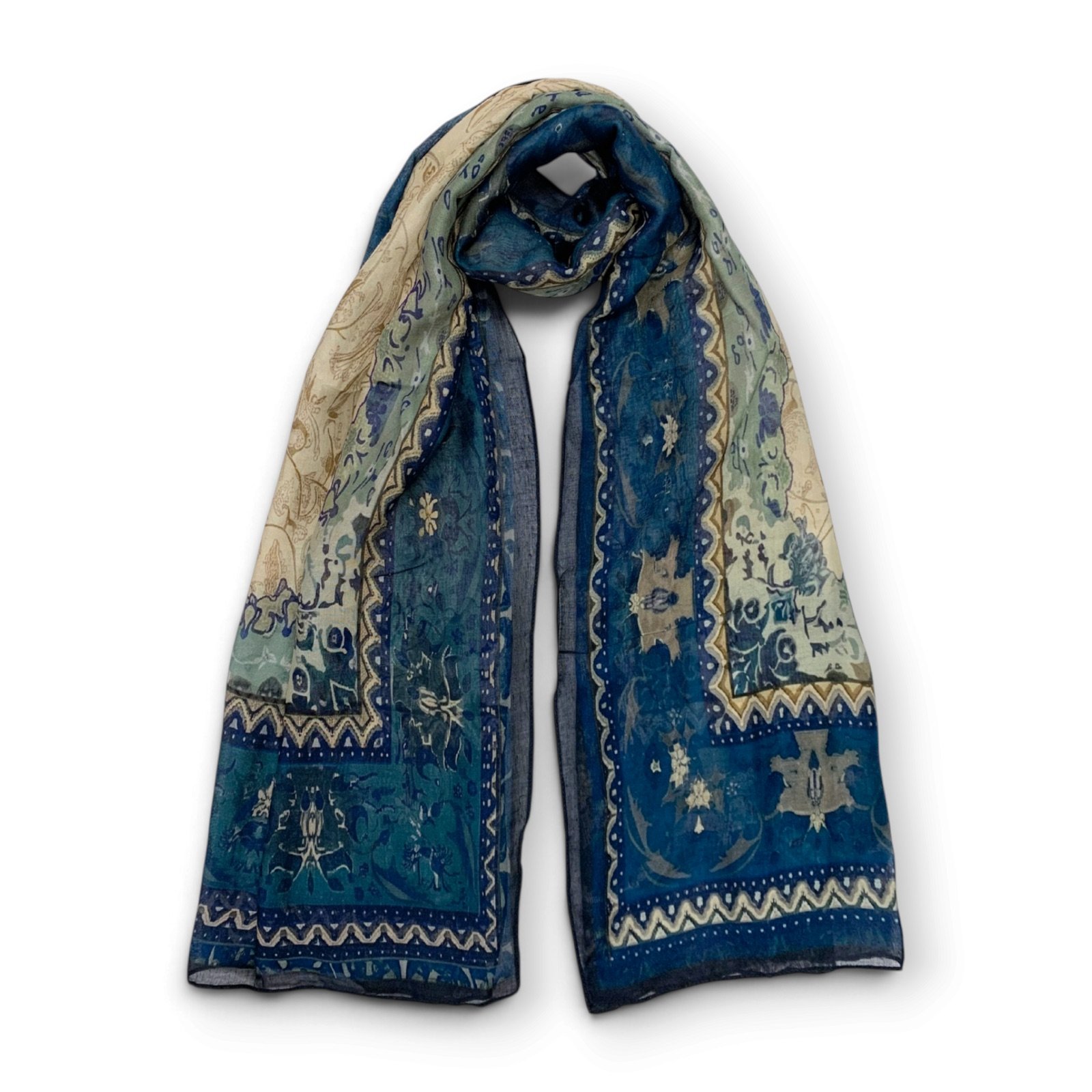 paisley-modal-scarf-navy-01 Paisley modal scarf in Navy